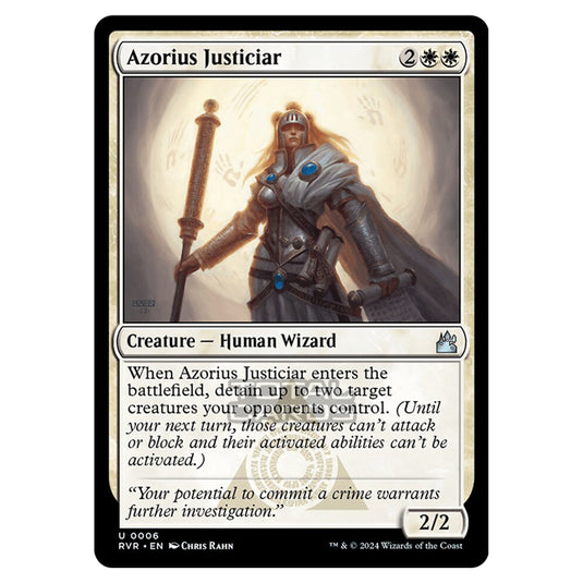 Magic The Gathering - Ravnica Remastered - Azorius Justiciar - 0006