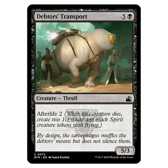 Magic The Gathering - Ravnica Remastered - Debtors' Transport - 0072