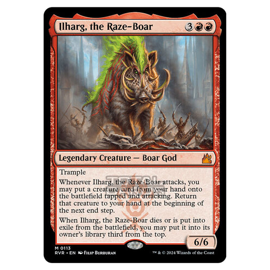 Magic The Gathering - Ravnica Remastered - Ilharg, the Raze-Boar - 0113