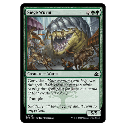 Magic The Gathering - Ravnica Remastered - Siege Wurm - 0155