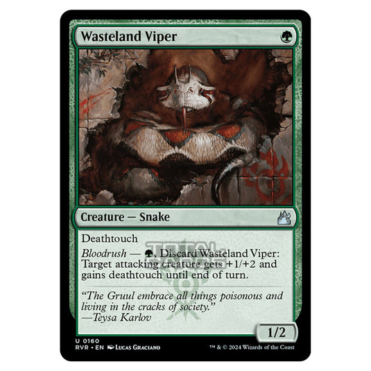 Magic The Gathering - Ravnica Remastered - Wasteland Viper - 0160