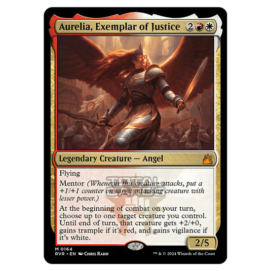 Magic The Gathering - Ravnica Remastered - Aurelia, Exemplar of Justice - 0164