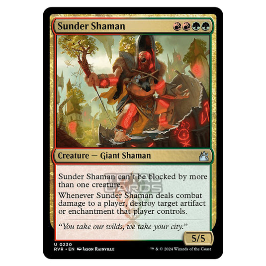 Magic The Gathering - Ravnica Remastered - Sunder Shaman - 0230