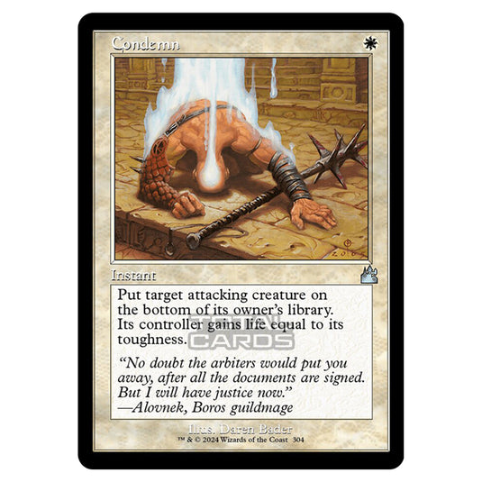 Magic The Gathering - Ravnica Remastered - Condemn - 0304