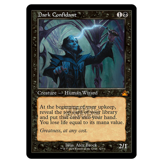 Magic The Gathering - Ravnica Remastered - Dark Confidant - 0323