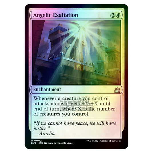 Magic The Gathering - Ravnica Remastered - Angelic Exaltation - 0002 (Foil)