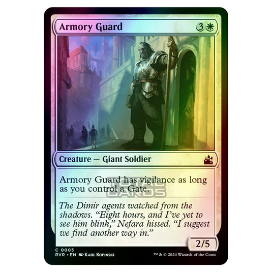 Magic The Gathering - Ravnica Remastered - Armory Guard - 0003 (Foil)