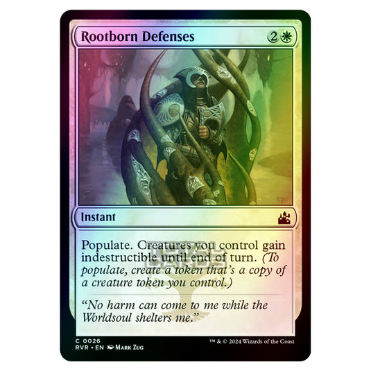 Magic The Gathering - Ravnica Remastered - Rootborn Defenses - 0026 (Foil)