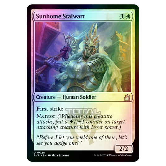 Magic The Gathering - Ravnica Remastered - Sunhome Stalwart - 0028 (Foil)