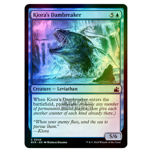 Magic The Gathering - Ravnica Remastered - Kiora's Dambreaker - 0048 (Foil)
