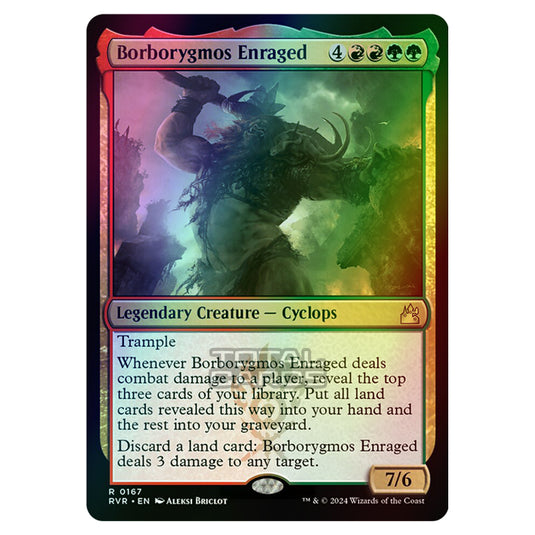 Magic The Gathering - Ravnica Remastered - Borborygmos Enraged - 0167 (Foil)
