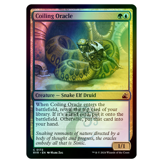 Magic The Gathering - Ravnica Remastered - Coiling Oracle - 0172 (Foil)