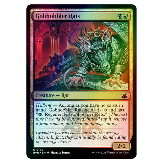 Magic The Gathering - Ravnica Remastered - Gobhobbler Rats - 0185 (Foil)