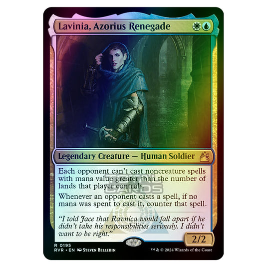 Magic The Gathering - Ravnica Remastered - Lavinia, Azorius Renegade - 0195 (Foil)