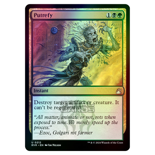 Magic The Gathering - Ravnica Remastered - Putrefy - 0212 (Foil)