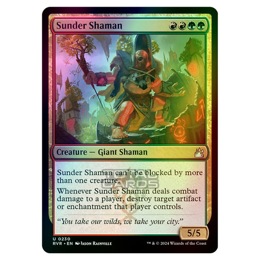 Magic The Gathering - Ravnica Remastered - Sunder Shaman - 0230 (Foil)