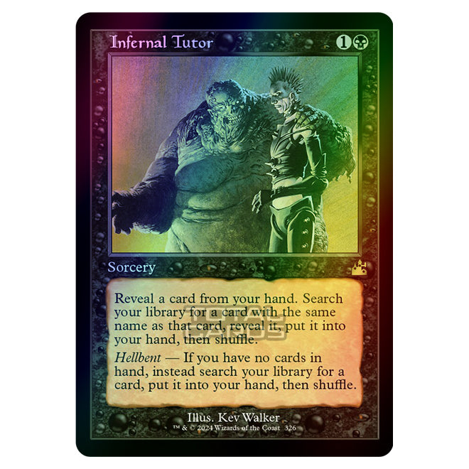 Magic The Gathering - Ravnica Remastered - Infernal Tutor - 0326 (Foil Magic The Gathering - Ravnica Remastered - Infernal Tutor - 0326 (Foil