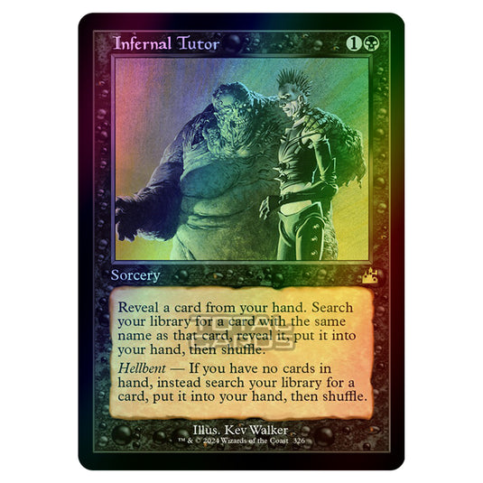 Magic The Gathering - Ravnica Remastered - Infernal Tutor - 0326 (Foil)