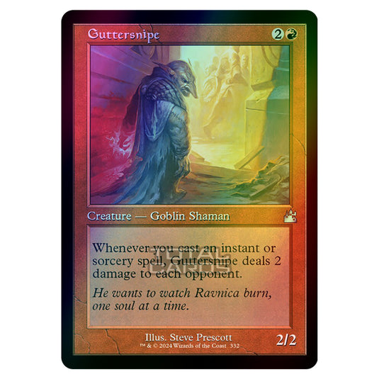 Magic The Gathering - Ravnica Remastered - Guttersnipe - 0332 (Foil)