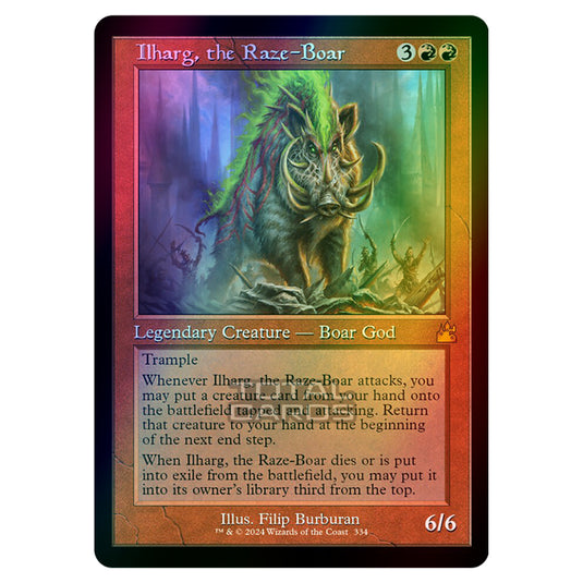 Magic The Gathering - Ravnica Remastered - Ilharg, the Raze-Boar - 0334 (Foil)