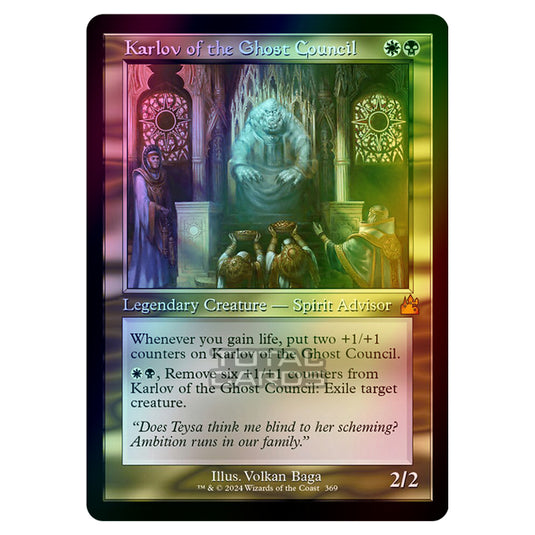Magic The Gathering - Ravnica Remastered - Karlov of the Ghost Council - 0369 (Foil)