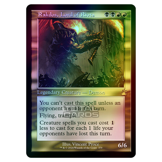 Magic The Gathering - Ravnica Remastered - Rakdos, Lord of Riots - 0379 (Foil)