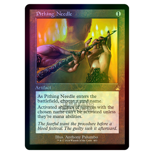 Magic The Gathering - Ravnica Remastered - Pithing Needle - 0463 (Foil)