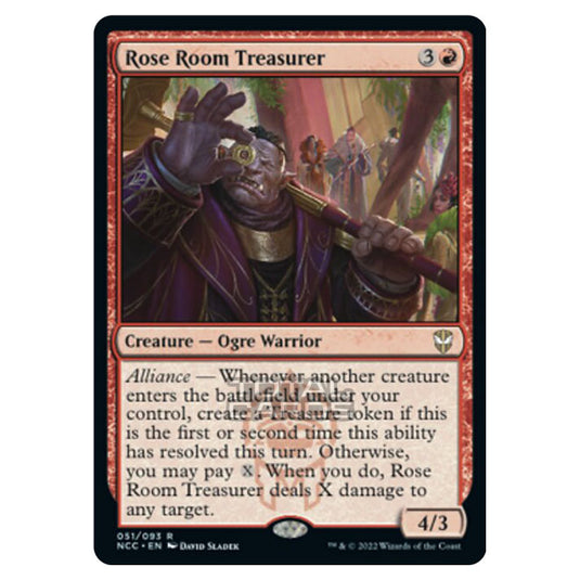 Magic The Gathering - Streets of New Capenna - Rose Room Treasurer - 51/93