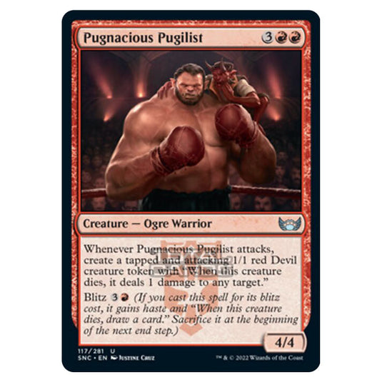 Magic The Gathering - Streets of New Capenna - Pugnacious Pugilist - 117/281