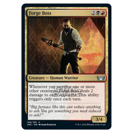 Magic The Gathering - Streets of New Capenna - Forge Boss - 189/281