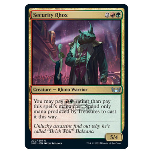 Magic The Gathering - Streets of New Capenna - Security Rhox - 220/281