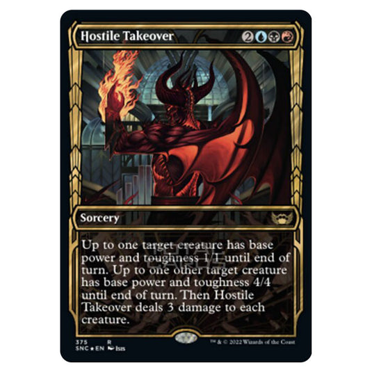 Magic The Gathering - Streets of New Capenna - Hostile Takeover - 375/281 (Guilded Foil)
