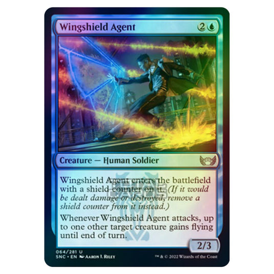 Magic The Gathering - Streets of New Capenna - Wingshield Agent - 64/281 (Foil)