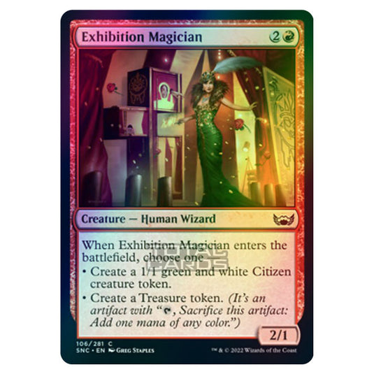 Magic The Gathering - Streets of New Capenna - Exhibition Magician - 106/281 (Foil)