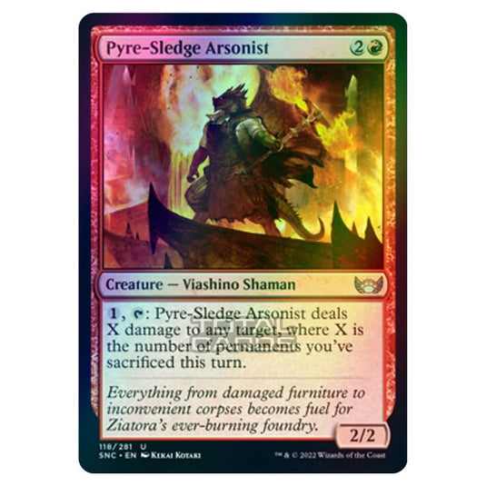 Magic The Gathering - Streets of New Capenna - Pyre-Sledge Arsonist - 118/281 (Foil)