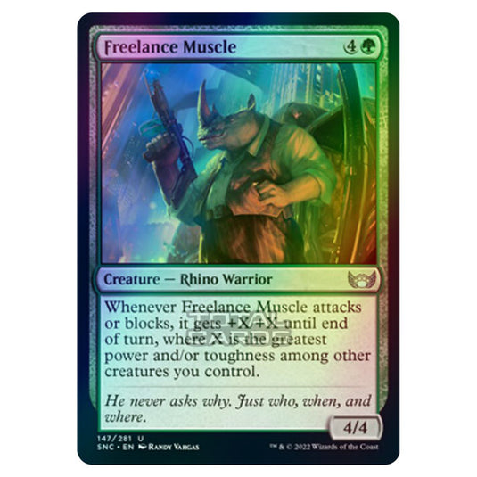Magic The Gathering - Streets of New Capenna - Freelance Muscle - 147/281 (Foil)