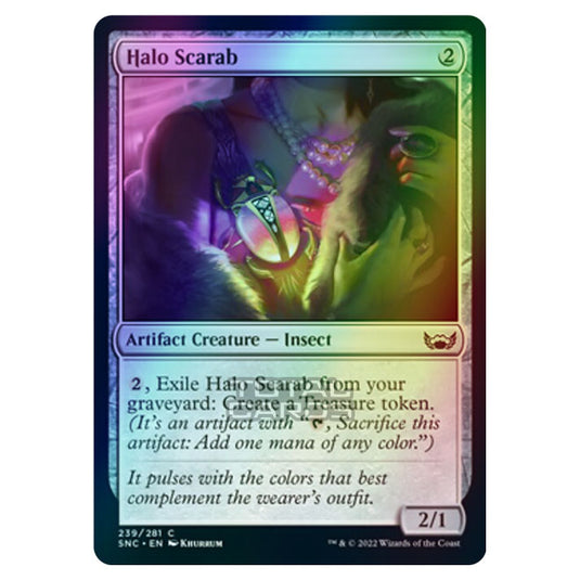 Magic The Gathering - Streets of New Capenna - Halo Scarab - 239/281 (Foil)