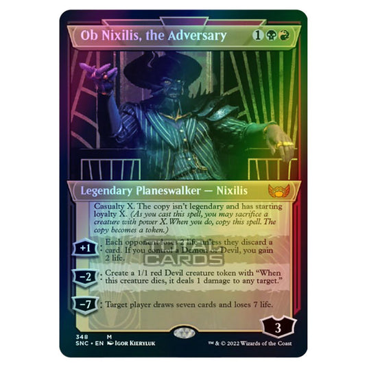 Magic The Gathering - Streets of New Capenna - Ob Nixilis, the Adversary - 348/281 (Foil)