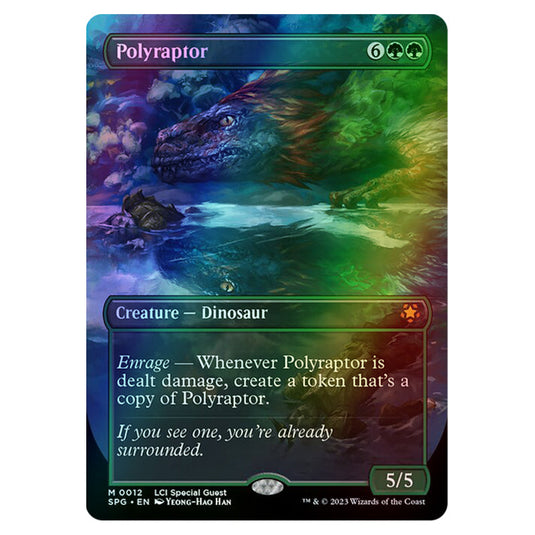 Polyraptor 0012 card from the Magic The Gathering set The Lost Caverns of Ixalan - Special Guests