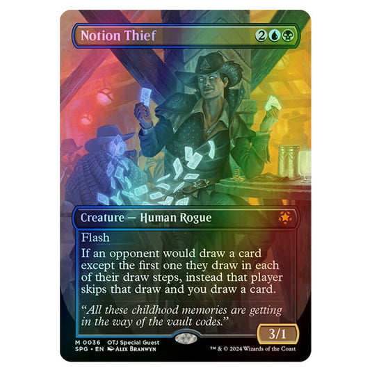 Notion Thief 0036 card from the Magic The Gathering set Outlaws of Thunder Junction - Special Guests