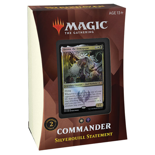 Magic the Gathering - Strixhaven - School of Mages - Commander Deck - Silverquill Statement