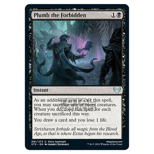 Magic The Gathering - Strixhaven - Plumb the Forbidden - 81/275