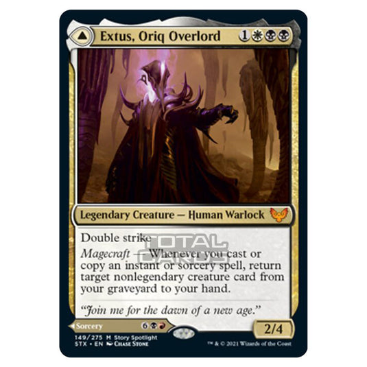 Magic The Gathering - Strixhaven - Extus, Oriq Overlord // Awaken the Blood Avatar - 149/275