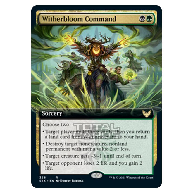 mtg witherbloom cards Magic The Gathering - Strixhaven - Witherbloom Command