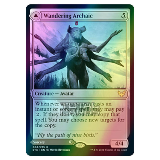 Magic The Gathering - Strixhaven - Wandering Archaic // Explore the Vastlands - 6/275 (Foil)
