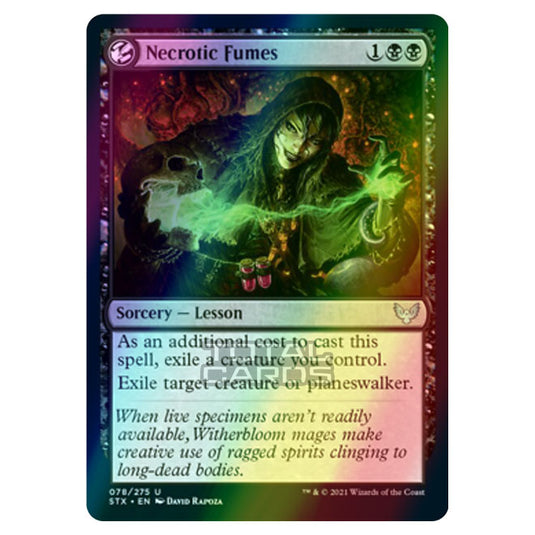 Magic The Gathering - Strixhaven - Necrotic Fumes - 78/275 (Foil)