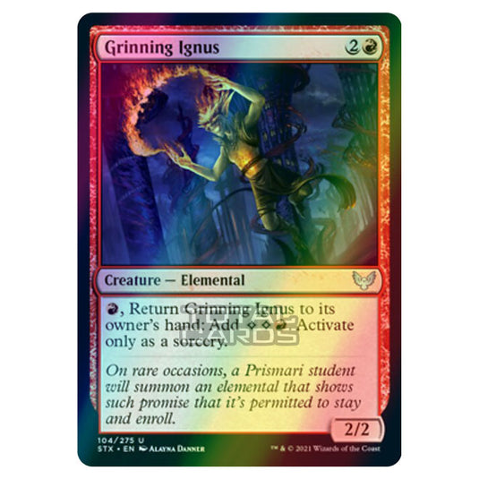 Magic The Gathering - Strixhaven - Grinning Ignus - 104/275 (Foil)