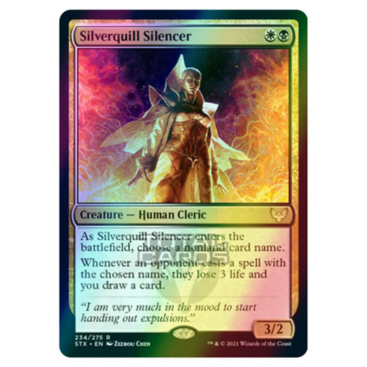 Magic The Gathering - Strixhaven - Silverquill Silencer - 234/275 (Foil)