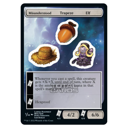 Magic The Gathering - Unfinity - Misunderstood Trapeze Elf - Sticker 5/48