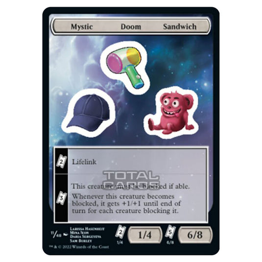 Magic The Gathering - Unfinity - Mystic Doom Sandwich - Sticker 11/48